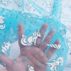 Tecido Organza com Glitter Unicórnio Azul Turquesa - comprar online