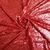 Tecido Malha Bordado com Paetê Fashion Vermelho