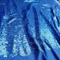 Tecido Malha Bordado com Paetê Fashion Azul Turquesa na internet