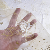 Tecido Organza com Glitter Fadas Dourado - comprar online