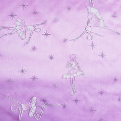 Imagem do Tecido Organza com Glitter Bailarina Pink