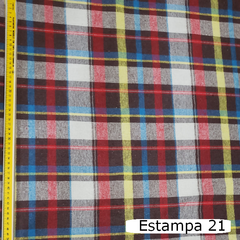 Flanela mista Xadrez Diversas Estampas - Tecidos Baratos - Compre e receba em casa.