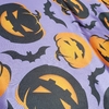 Tecido Cetim Halloween Abóboras/morcegos