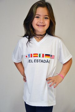Camiseta manga curta do centro de estudo de línguas E.E JULIO PRESTES DE ALBUQUERQUE (ESTADÃO)