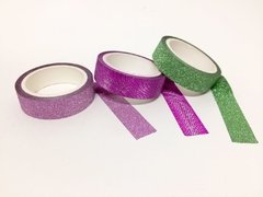 Washi Tape - Cinta adhesiva con Glitter - comprar online