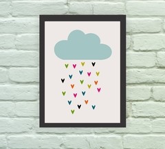 Quadro Decorativo Chuva de Amor - Arte e Cores