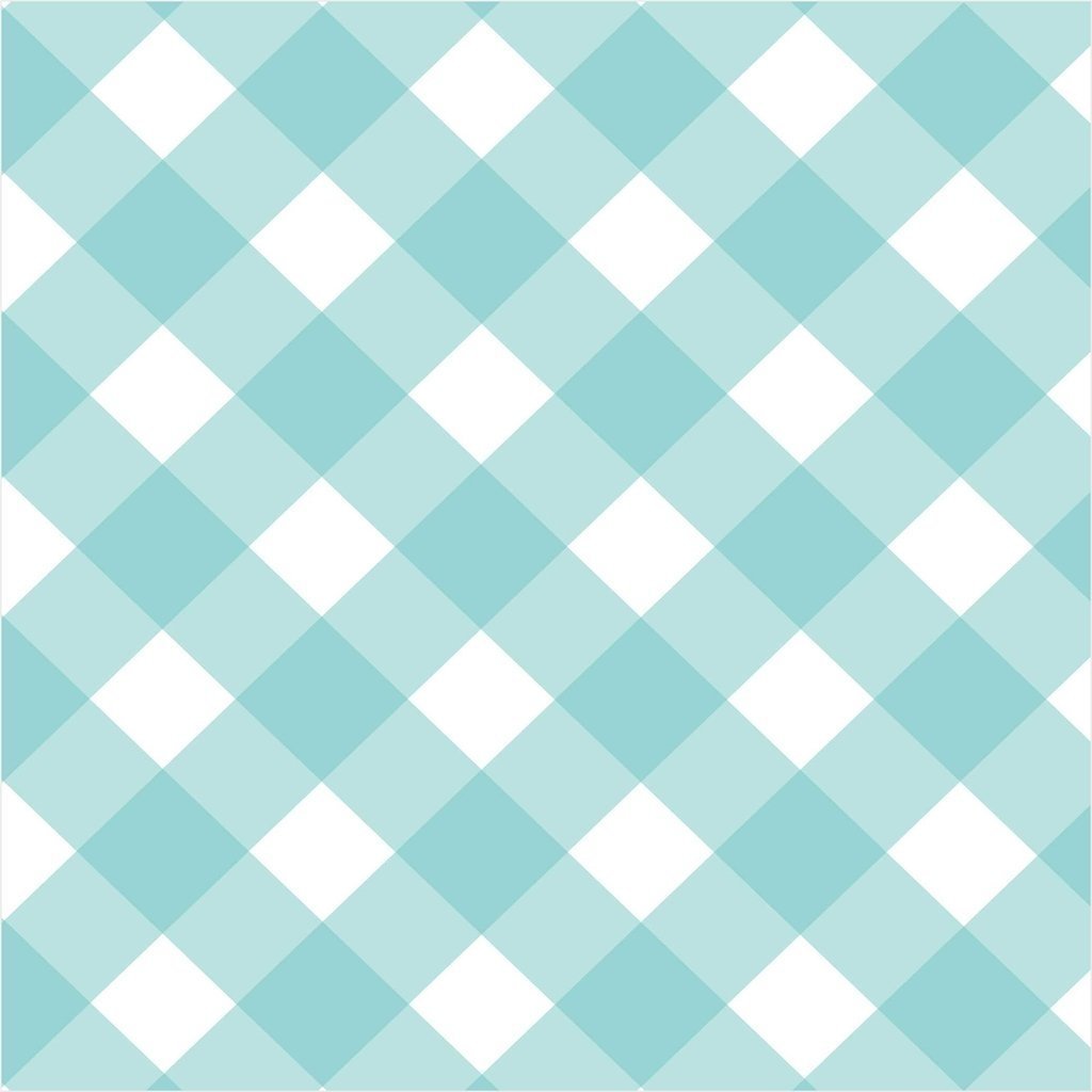 Papel de parede xadrez azul claro e branco