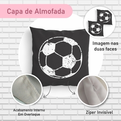 Kit 4 Capas De Almofadas Decorativas Futebol - Arte e Cores