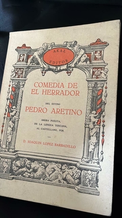 Comedia de el herrador - Pedro Aretino - Precio libro - Akal Editor -ISBN 8473393694 - 9788473393690