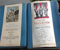 Obras Escogidas Tomo I y II - Faulkner - Mientras Agonizo - Pylon -Los Invictos - El Villorrio - Cuentos - Una fábula - El ruido y la furia - santuario - ¡Absalóm Absalóm - y más - Editorial Aguilar - comprar online