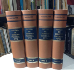 Sistema de Derecho Procesal - Francisco Carnelutti - 4 Tomos - Editorial Uteha Argentina