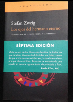 Los ojos del hermano eterno - Stefan Zweig - Precio Libro -Acantilado - ISBN 9788495359834
