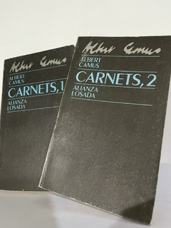 Carnets 1 y 2 Albert Camus - Precio Libro Editorial Alianza -Losada- ISBN 9788420601328