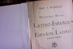 Diccionario Español Latino - Latino Español Editorial Sopena - Prof. A Blánquez - comprar online