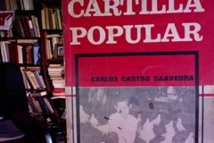 Cartilla Popular - Carlos Castro Saavedra Pedio Libro Editorial Bedout