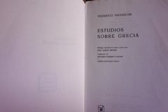 Estudios sobre Grecia - Friedrich Nietzsche