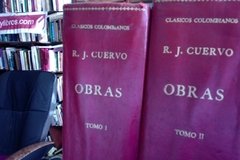 Obras: Tomo I y II - Rufino José Cuervo - Precio libro - Instituto Caro y Cuervo - año de edición 1954
