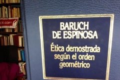 Ética demostrada según el orden geométrico - Baruch de Espinosa (Spinoza) Precio libro - Editorial Orbis