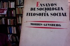 Ensayos De Sociología Y Filosofía Social - Morris Ginsberg