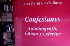 Confesiones - Juan David García Bacca  ISBN 9788476585740