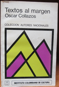 Textos al margen - Óscar Collazos - Precio libro editorial Instituto colombiano