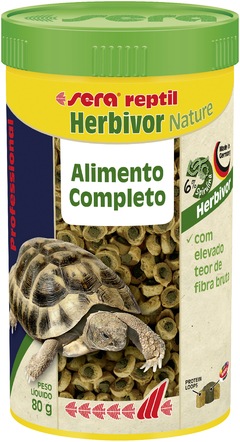 SERA REPTIL PROFESSIONAL HERBIVOR NATURE 80G.