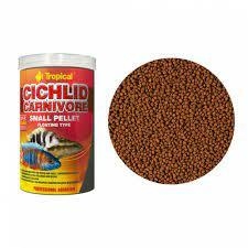Ração Cichlid Carnivore Small Pellet - 90g - Tropical
