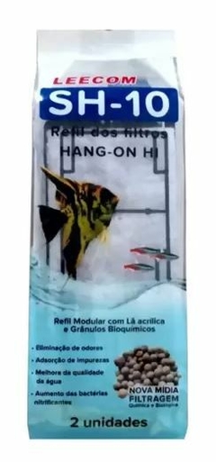 Refil Cartucho Carvão Ativado Filtro Ext Hang-On Leecom