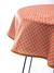 Mantel Cuadrillé Naranja IMPERMEABLE - comprar online