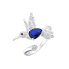 AN 322 - Anillo COLIBRI cubics AZUL (PLATA 925)