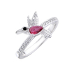 AN 371 - Anillo COLIBRI ROSA (PLATA 925)