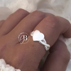 AN 383 - Anillo CORAZON (ACERO BLANCO)