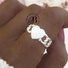 AN 442 - Anillo CORAZON (ACERO BLANCO)