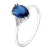 AN 526 - Anillo cubic AZUL (PLATA 925)