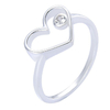 AN 529 - Anillo CORAZON con cubic (PLATA 925)