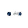 AR 1445 - Aros cubic AZUL 3 mm (PLATA 925)