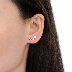 AR 1446 - Aros ESTRELLAS (PLATA 925) - comprar online