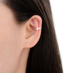 AR 1450 - Aros ear cuff cubic cristal (PLATA 925) - comprar online