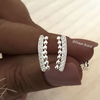 AR 500 - Aros micropave cubics cristal (PLATA 925)