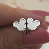 AR 510 - Aros abridores MICKEY (ENCHAPADO PLATA 925) - comprar online