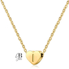 CO 203 - Collar dorado corazon pequeño con inicial - Grape Brand