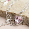 CO 510 - Collar CORAZON ROSA (AB)