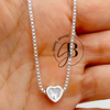 CO 656 - Collar CORAZON cristal (AB)