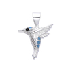 DI 023 - Dije COLIBRI cubics CELESTE (PLATA 925)