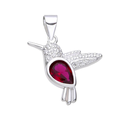 DI 042 - Dije COLIBRI FUCSIA (PLATA 925)