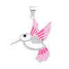 DI 048 - Dije COLIBRI ROSA (PLATA 925)