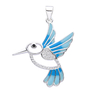 DI 049 - Dije COLIBRI CELESTE (PLATA 925)