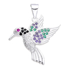 DI 059 - Dije COLIBRI cubics colores (PLATA 925)