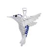 DI 066 - Dije COLIBRI cubics AZUL (PLATA 925)