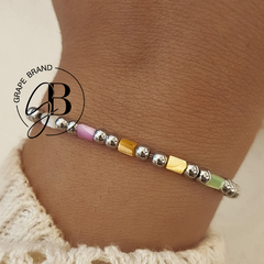 PU 1029 - Pulsera bolitas y colores (AQ)